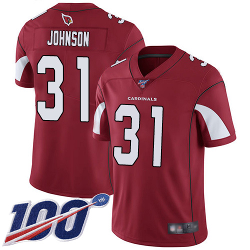 Arizona Cardinals Limited Red Men David Johnson Home Jersey NFL Football #31 100th Season Vapor Untouchable->arizona cardinals->NFL Jersey